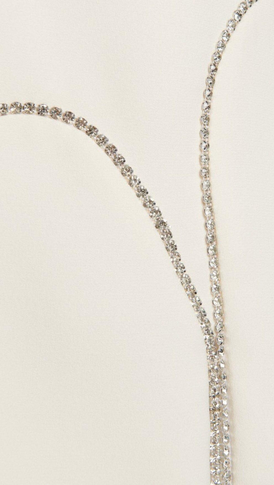 DIAMOND CUTOUR MINI DRESS IN WHITE