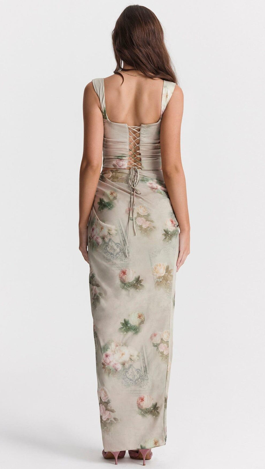 VINTAGE FLORAL TWO PIECE SET