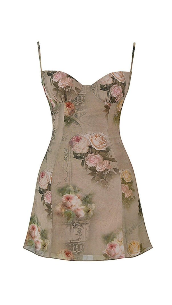 AIIZIE VINTAGE FLORAL MINI DRESS - product image
