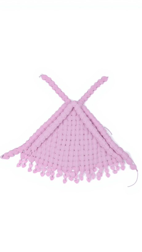 Marliz – Kurzes Kettenhemd-Top mit Herzfransen