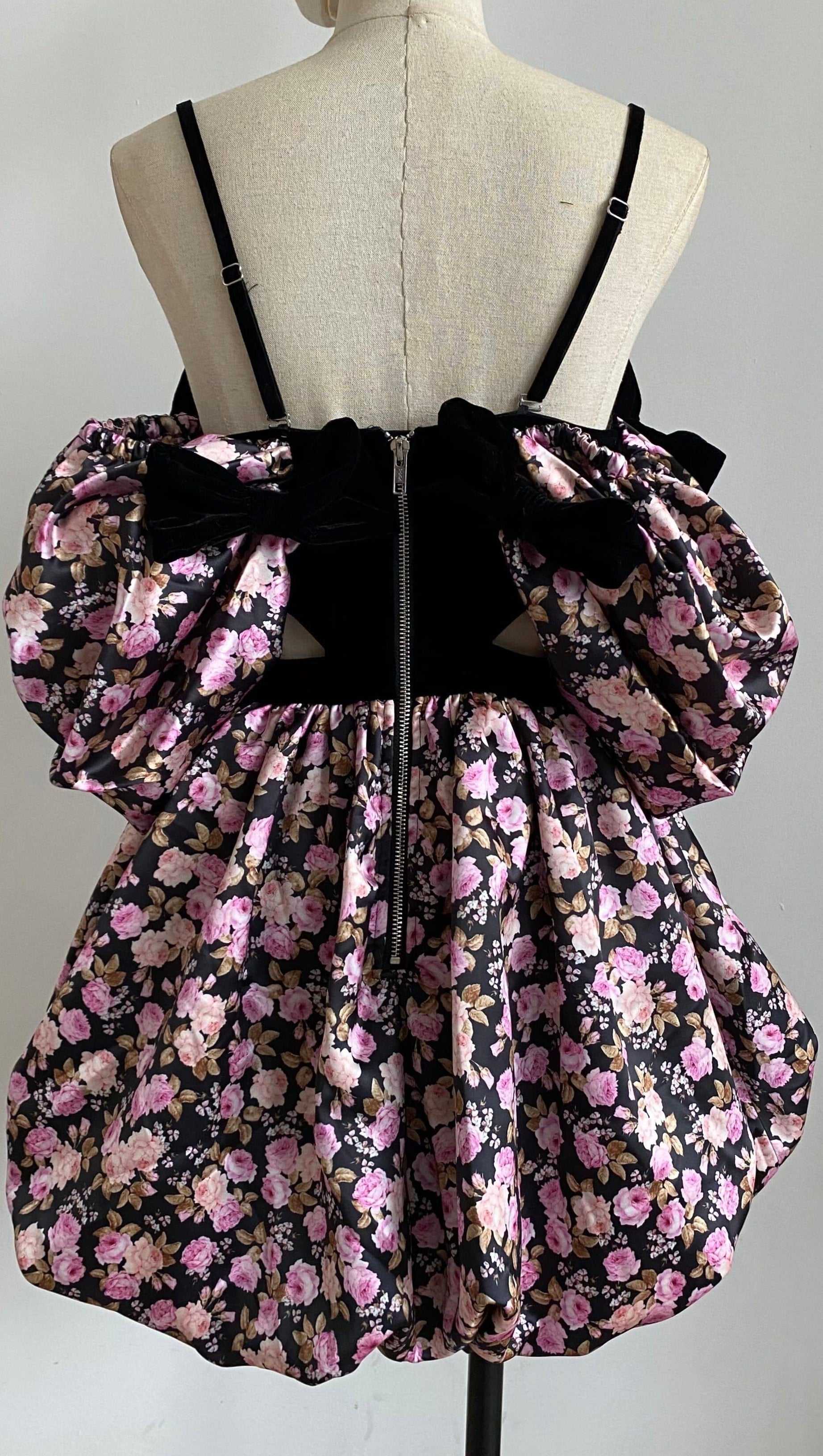 FLORAL OFF SHOULDER MINI DRESS