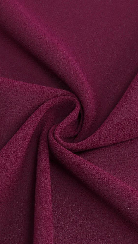 SATIN HOLLOW OUT LONG SLEEVE MAXI DRESS IN RED