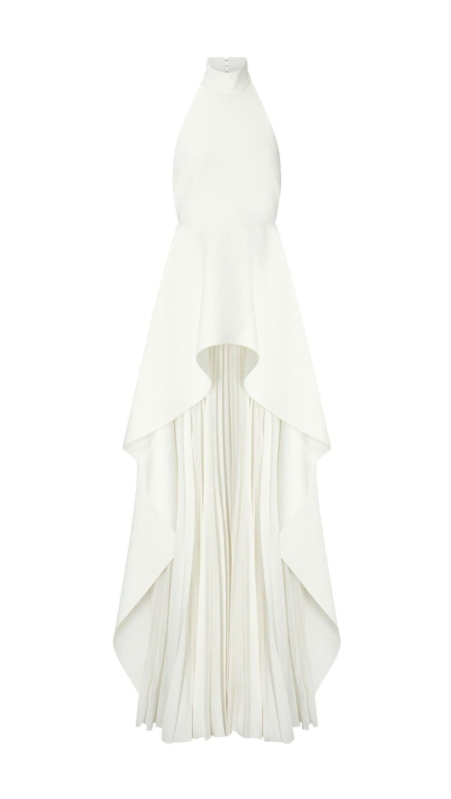 BANDAGE HALTER IRREGULAR MAXI DRESS IN WHITE