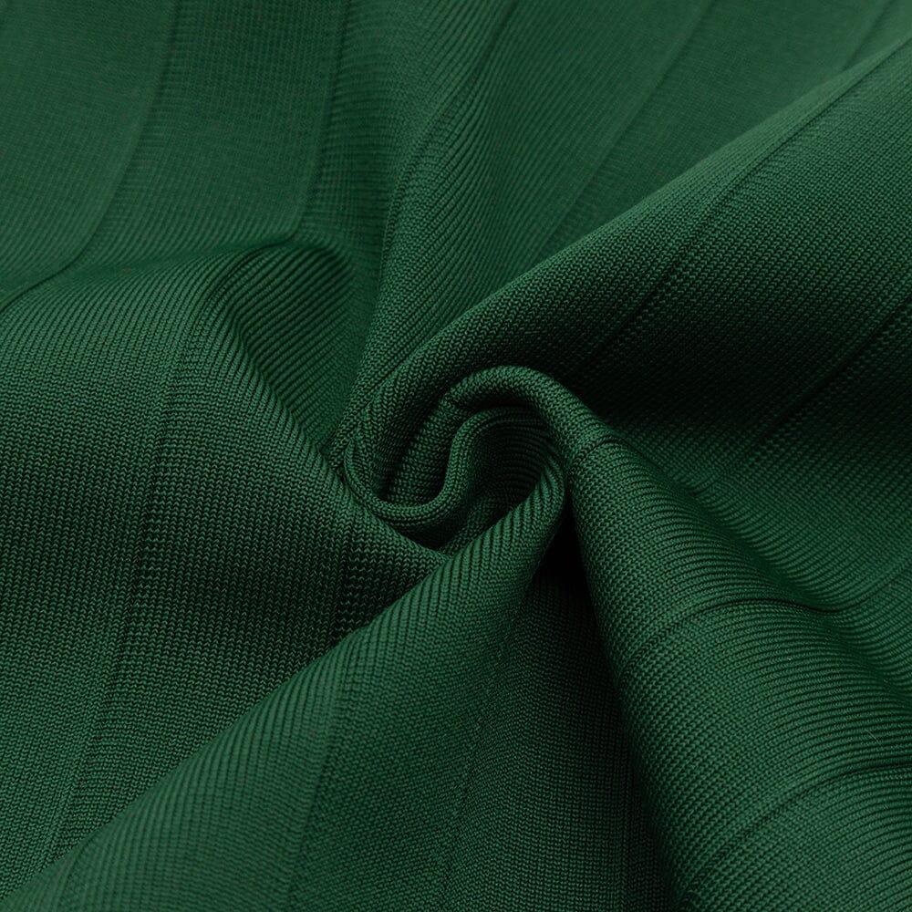 AIIZIE BANDAGE LONG SLEEVE MINI DRESS IN GREEN - product image