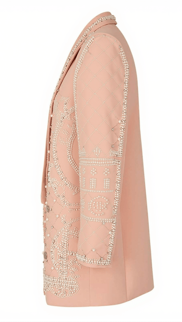 AIIZIE MINAHIL PEARL EMBELLISHED BLAZER - product image