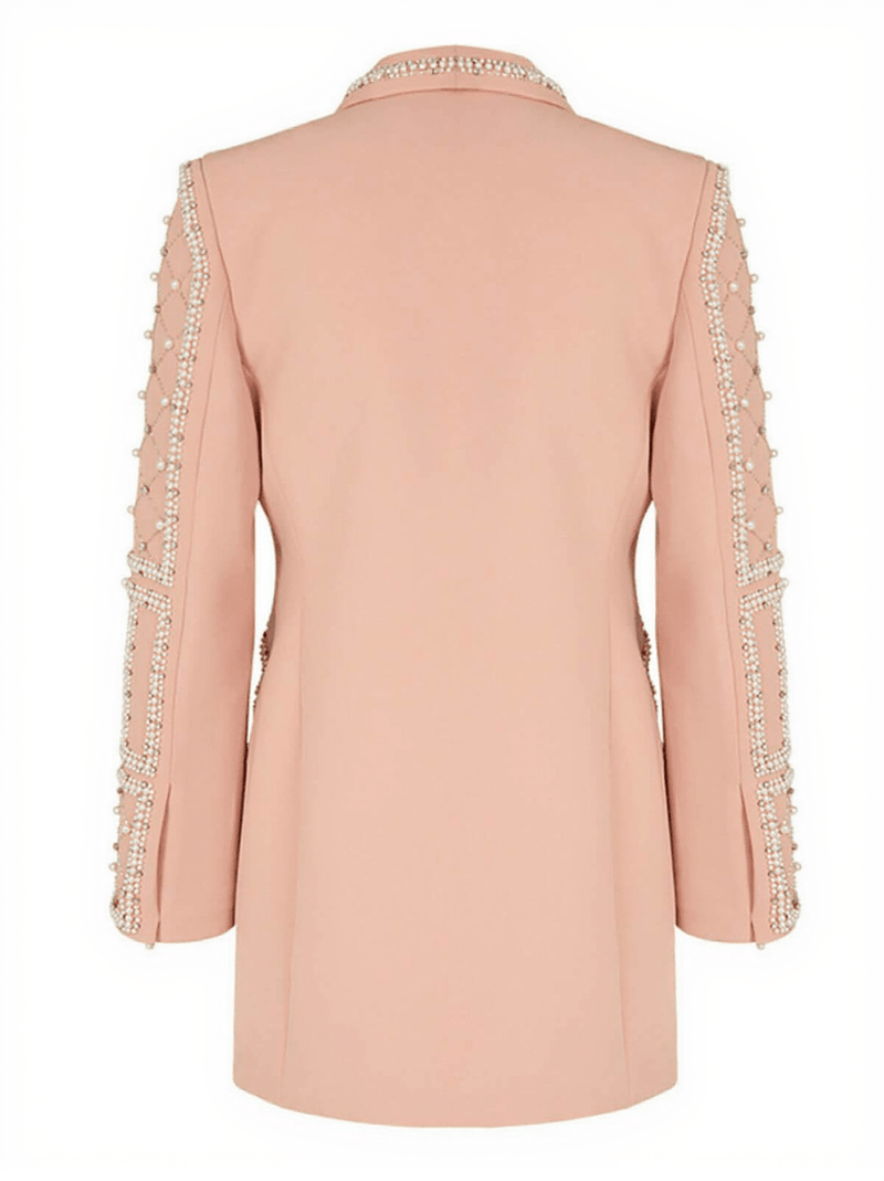 Minahil Pearl Embellished Blazer