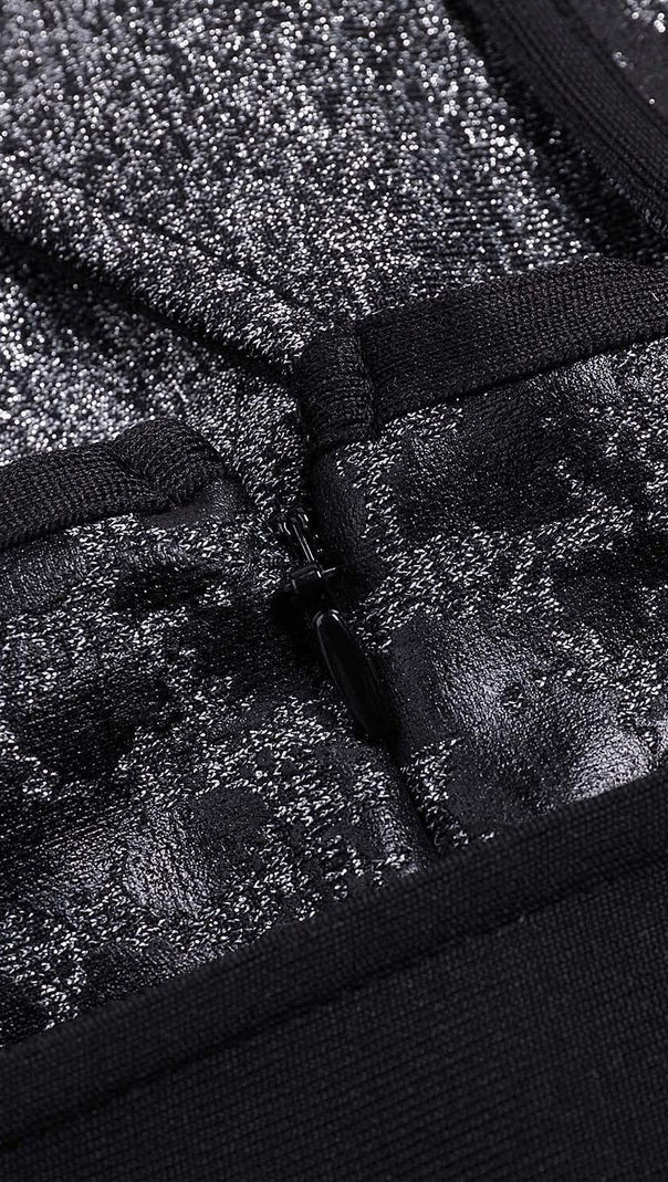 LEOPARDENMUSTER CRISS CROSS ENGEN GÜRTEL GESPLITTETEN LANGEN BANDAGE KLEID