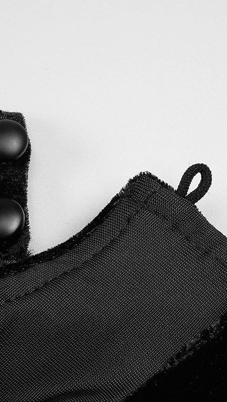 BACKLESS CUT-OUT DETAILED VELVET MIDI DRESS