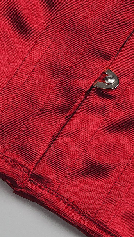 STEAMPUNK STEEL BONED SHAPER CORSET LACE UP SKIRTS TWO PIECE