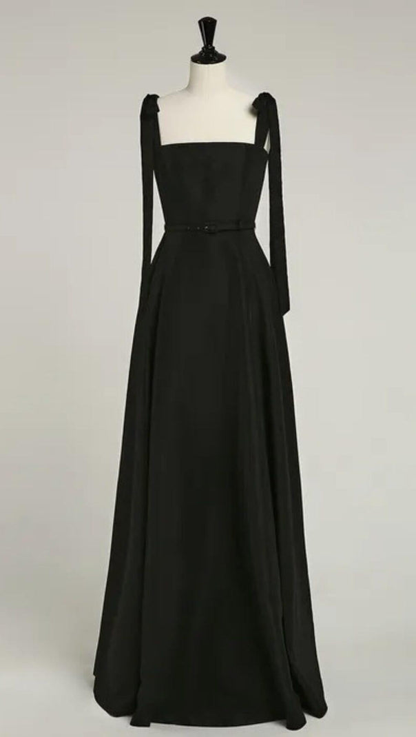 AIIZIE TIE SUSPENDER DRESS IN BLACK - product image