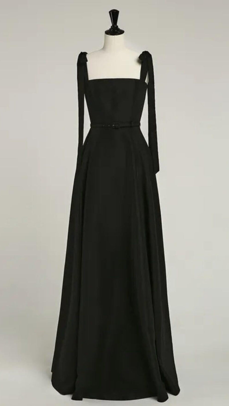 TIE SUSPENDER DRESS IN BLACK