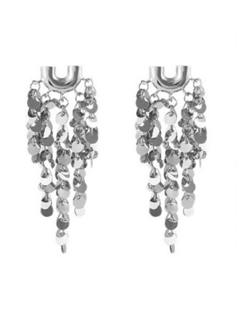 Lalage Fringe Sequin Earrings