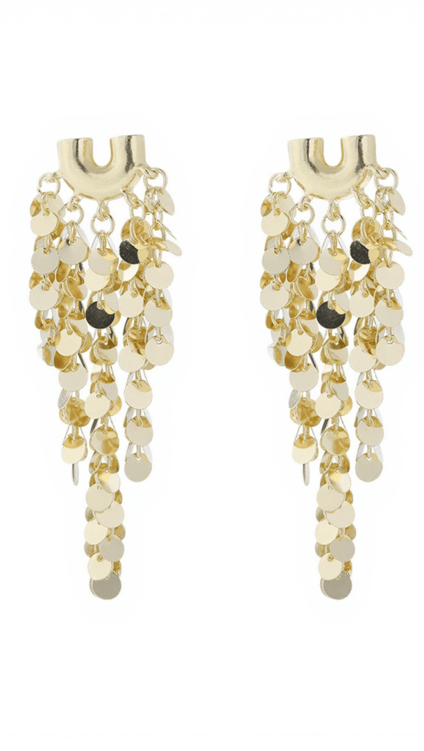 AIIZIE LALAGE FRINGE SEQUIN EARRINGS - product image