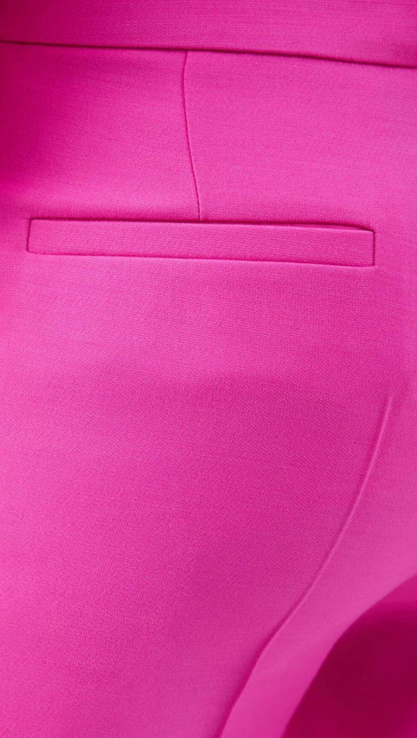 Stereo Flower Mid-Rise Jeans in Pink