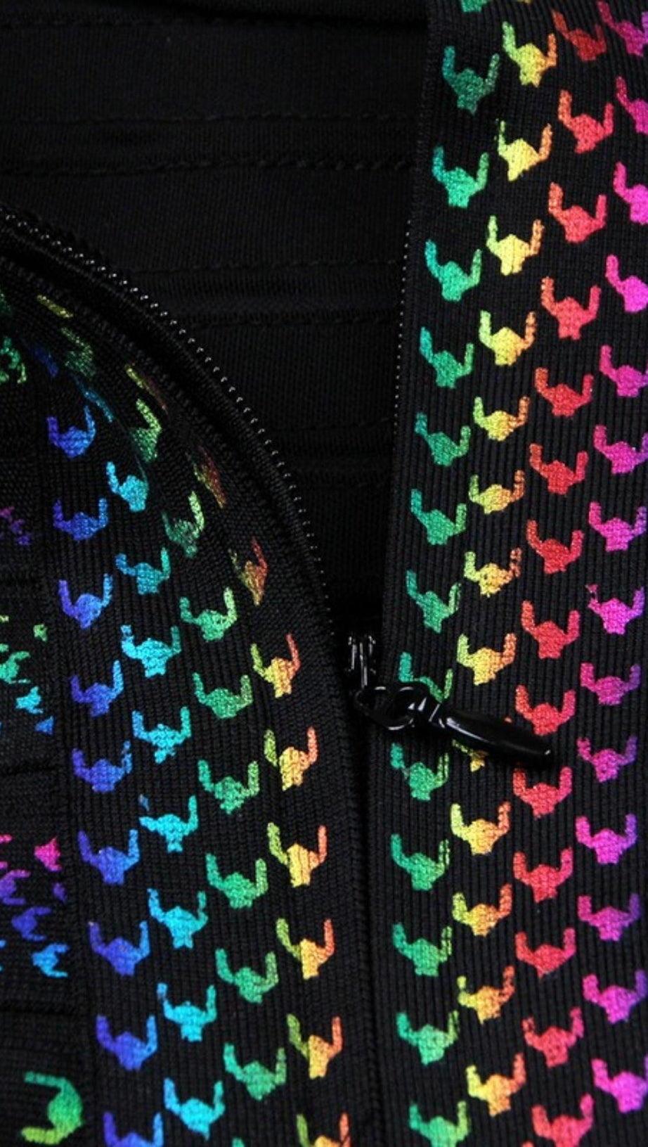 MINI ABITO CON BENDAGGI ARCOBALENO 