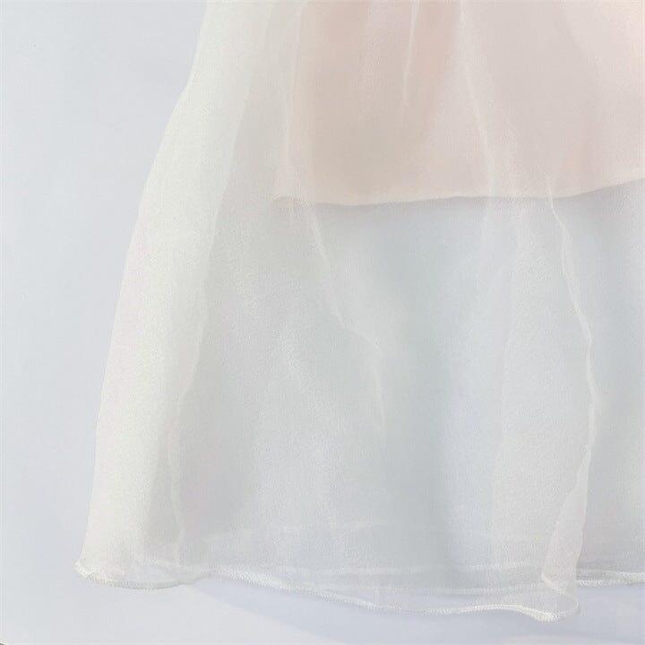 SUSPENDER BOW STRAPLESS SEERSUCKER DRESS IN WHITE