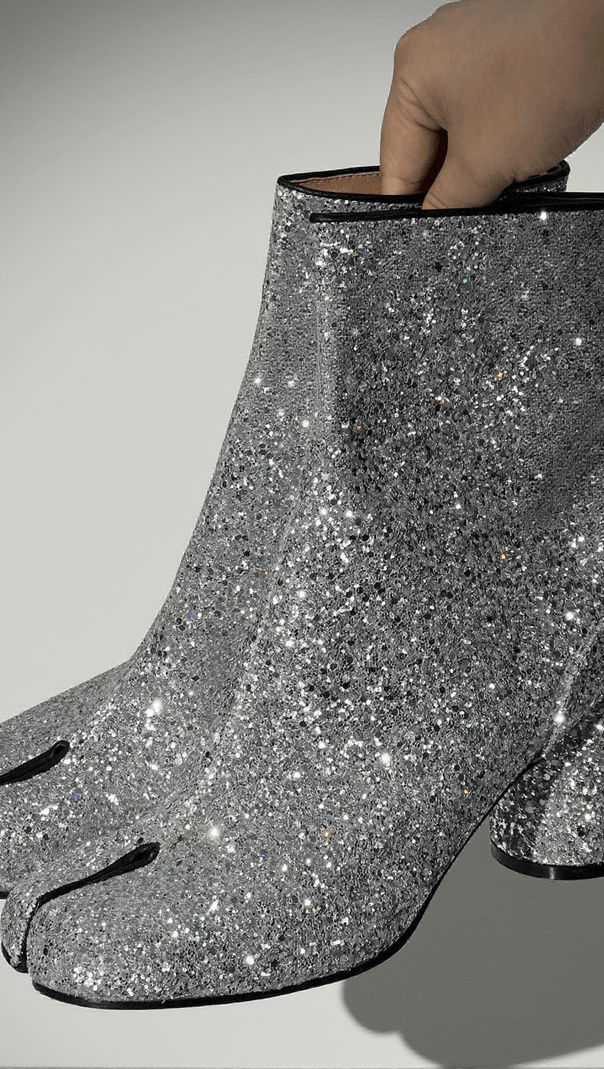 AIIZIE WALLON TABI TOE SEQUIN BOOTS - product image
