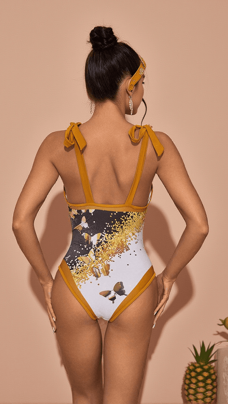 BUFFY SWIMWEAR TWO PIECE SET IN KHAKI