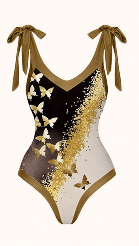 BUFFY SWIMWEAR TWO PIECE SET IN KHAKI