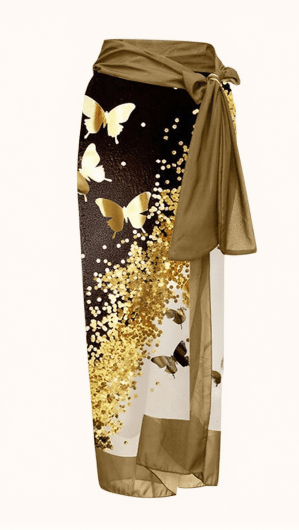 AIIZIE BUFFY SWIMWEAR TWO PIECE SET IN KHAKI - product image