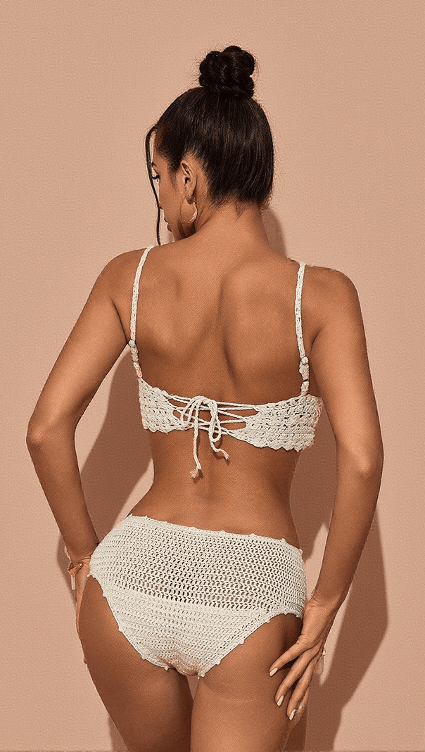 AIIZIE ETTA KNITTED BIKINI TWO PIECE SET - product image