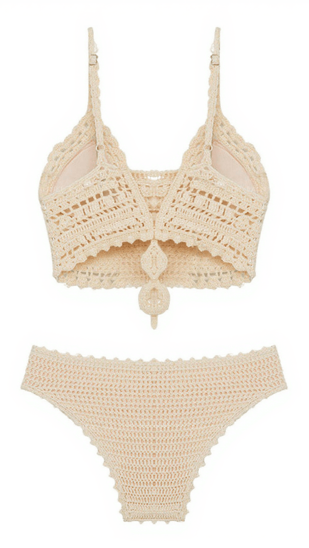 AIIZIE ETTA KNITTED BIKINI TWO PIECE SET - product image
