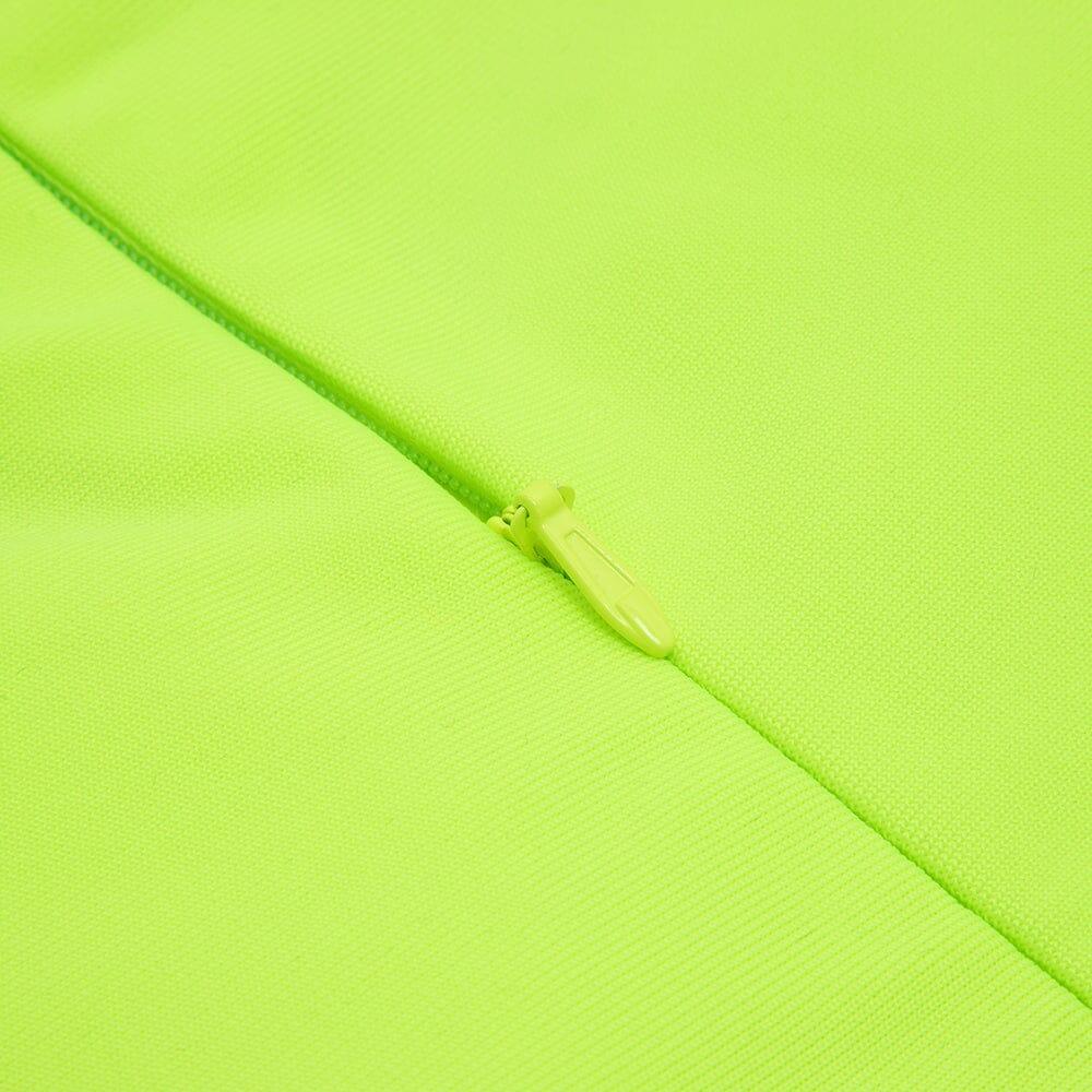 AIIZIE FLUORESCENT GREEN WAIST CUT-OUT SLIM-FIT DRESS - product image