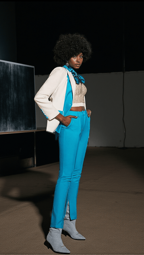 SET BLAZER RITA PATCHWORK BLU