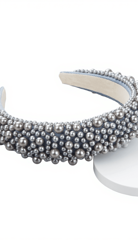 Ober – Mit Perlen verziertes Haarband