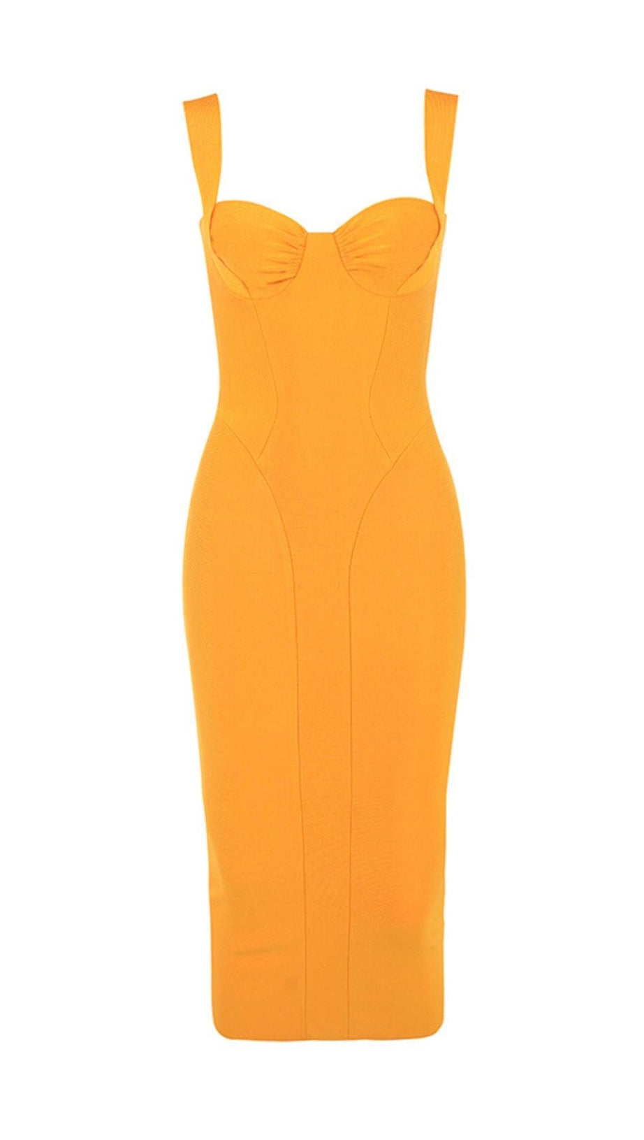 GOOSE GELBES ÄRMELLOSES SLIM-FIT-HOSENKLEID