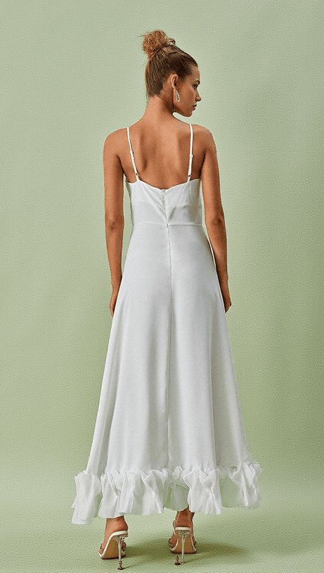 ABITO LUNGO SPAGHETTI ILSA BIANCO