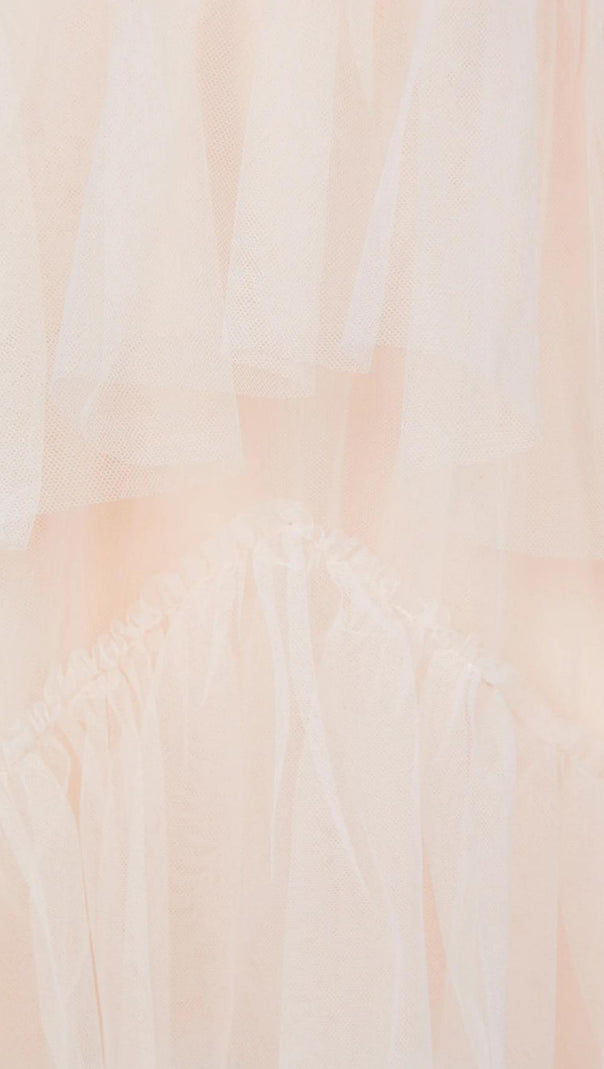 AIIZIE TIERED RUFFLE TULLE EVENING MAXI DRESS - product image