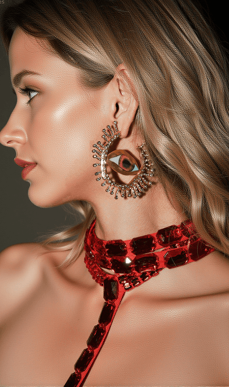 Hemlock Crystal Heterochromia Earrings