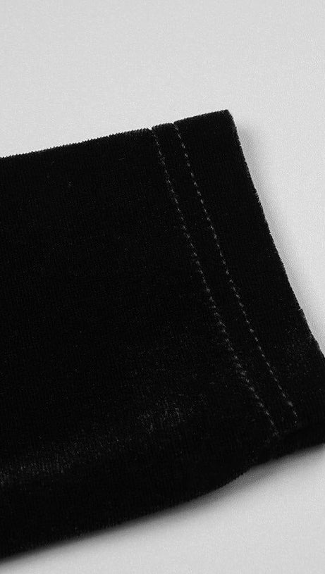 RHINESTONE SERPENTA DEEP-V VELVET MINI DRESS