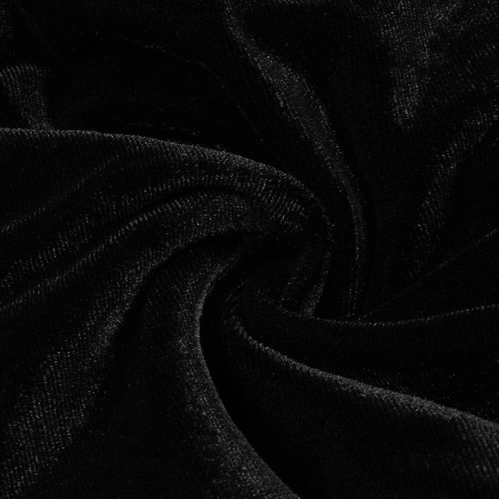 MINI ABITO IN VELLUTO CON SCOLLO A V PROFONDO E STRASS SERPENTA