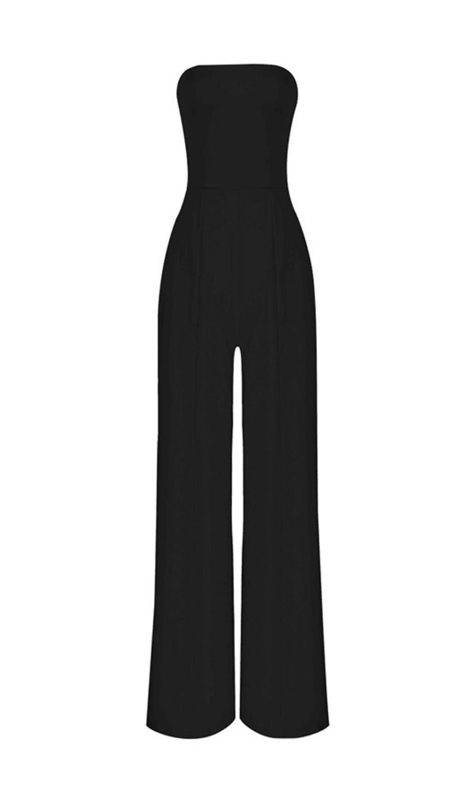 BODY CON TOP A TUBINO NERO