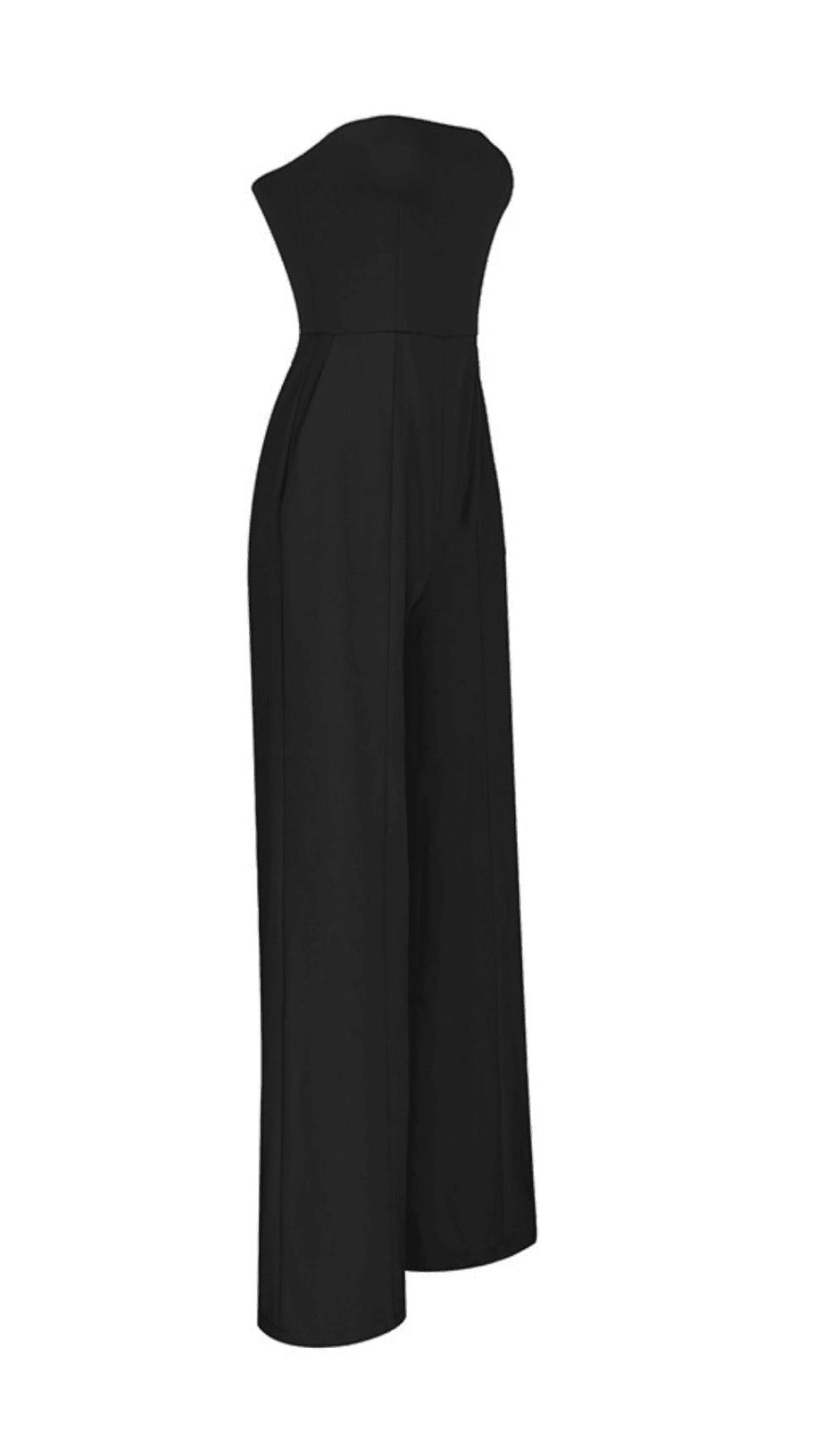 TUBE TOP BODYSUIT IN BLACK