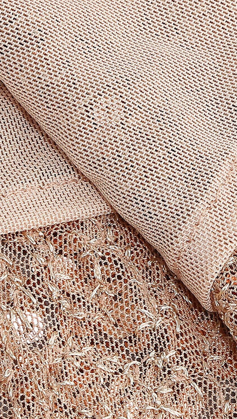 ABITO MIDI CON SPACCHI E PAILLETTES IN ORO