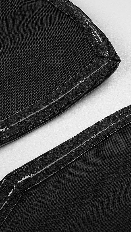 FAUX LEATHER STRAPLESS MAXI DRESS IN BLACK