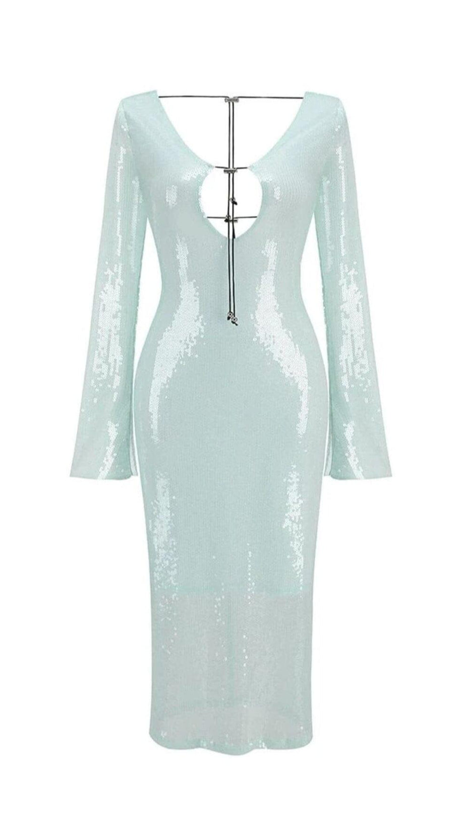 ABITO LUNGO ETTELE IN MENTA CHIARA