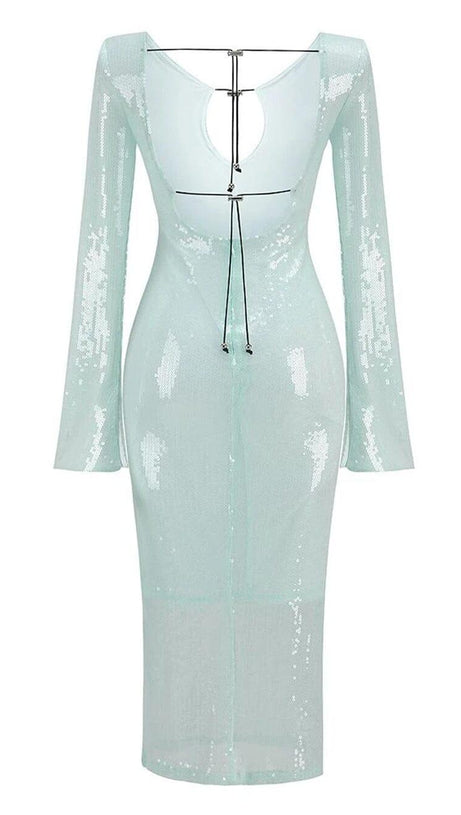 ABITO LUNGO ETTELE IN MENTA CHIARA