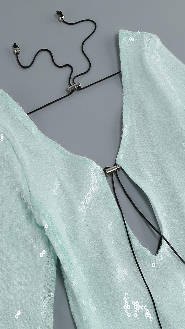 AIIZIE ETTELE MAXI DRESS IN LIGHT MINT - product image