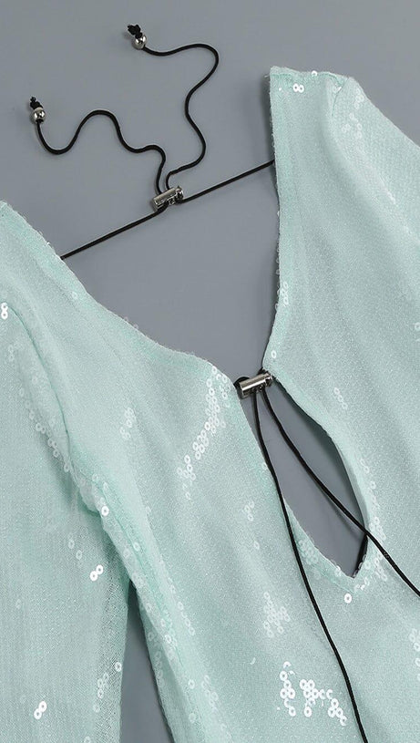 ABITO LUNGO ETTELE IN MENTA CHIARA