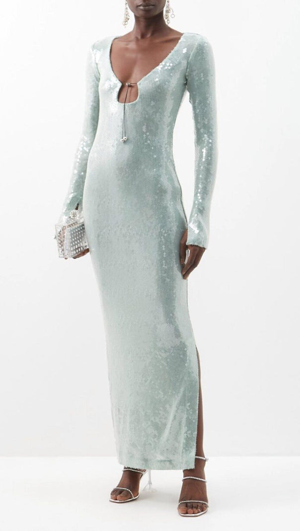 Ettele Maxi Dress in Light Mint