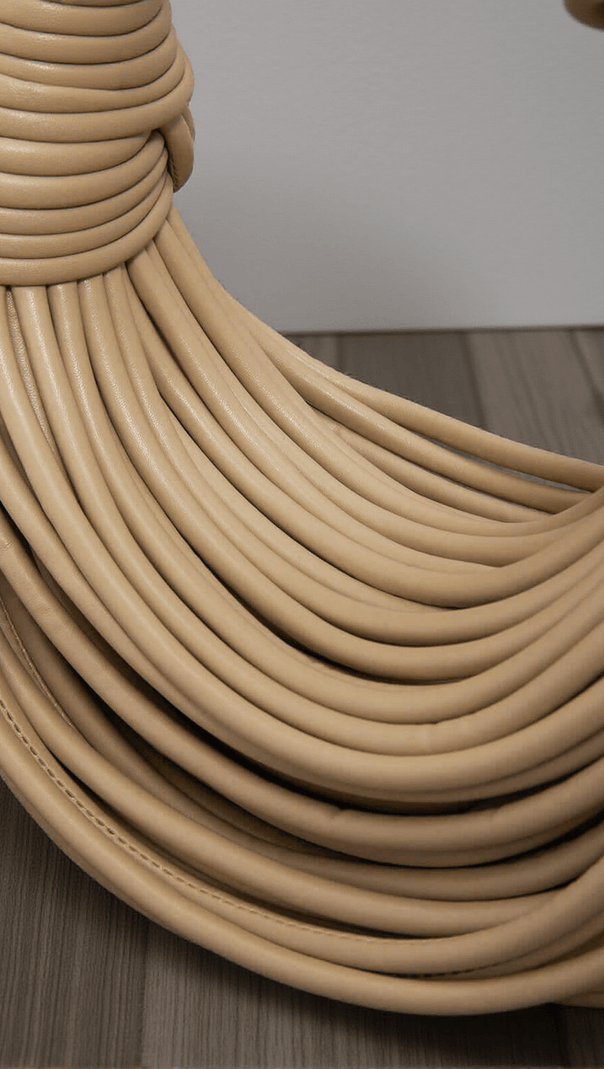 AIIZIE CAMILA DOUBLE KNOT TOTE BAG IN APRICOT - product image