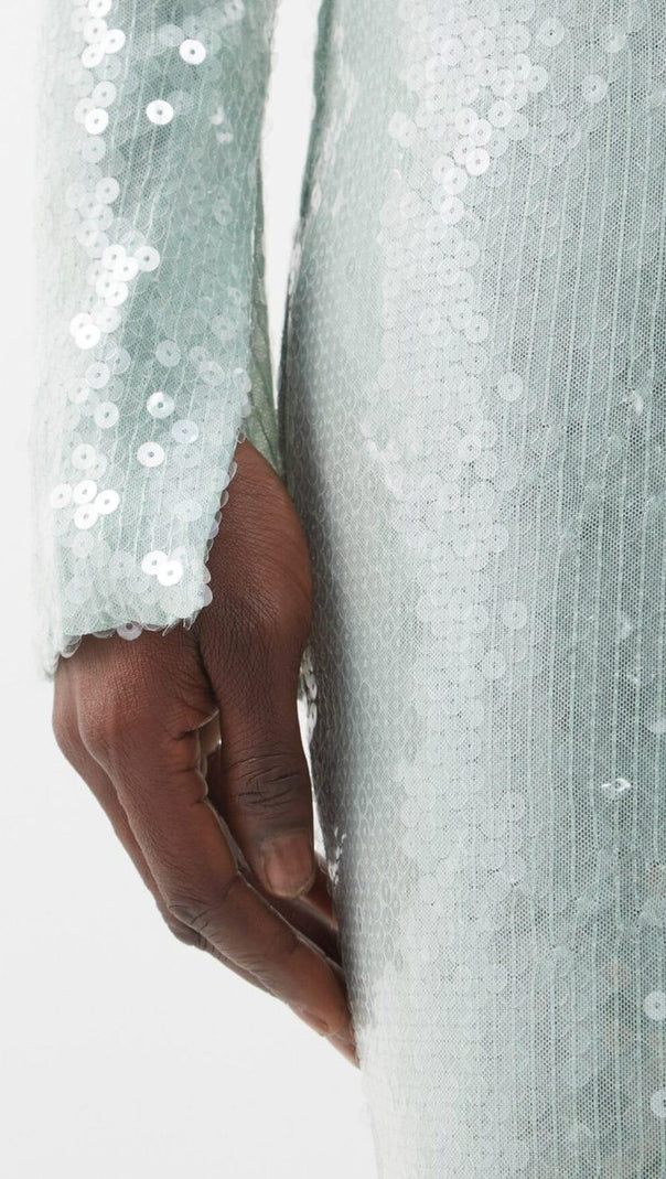 Ettele Maxi Dress in Light Mint
