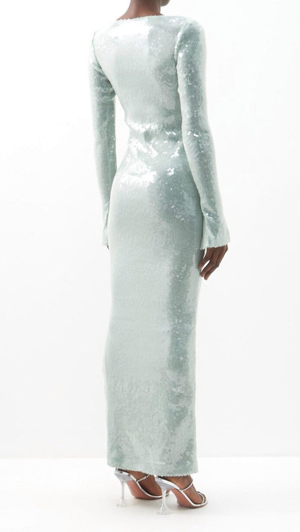 Ettele Maxi Dress in Light Mint