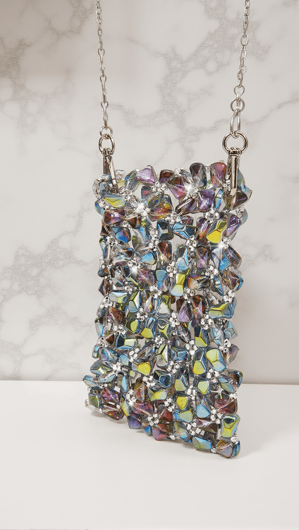AIIZIE ERICA MULTI CRYSTAL CUTOUT BAG - product image
