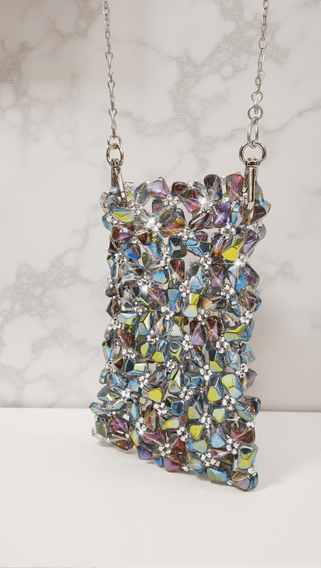 ERICA MULTI CRYSTAL CUTOUT BAG