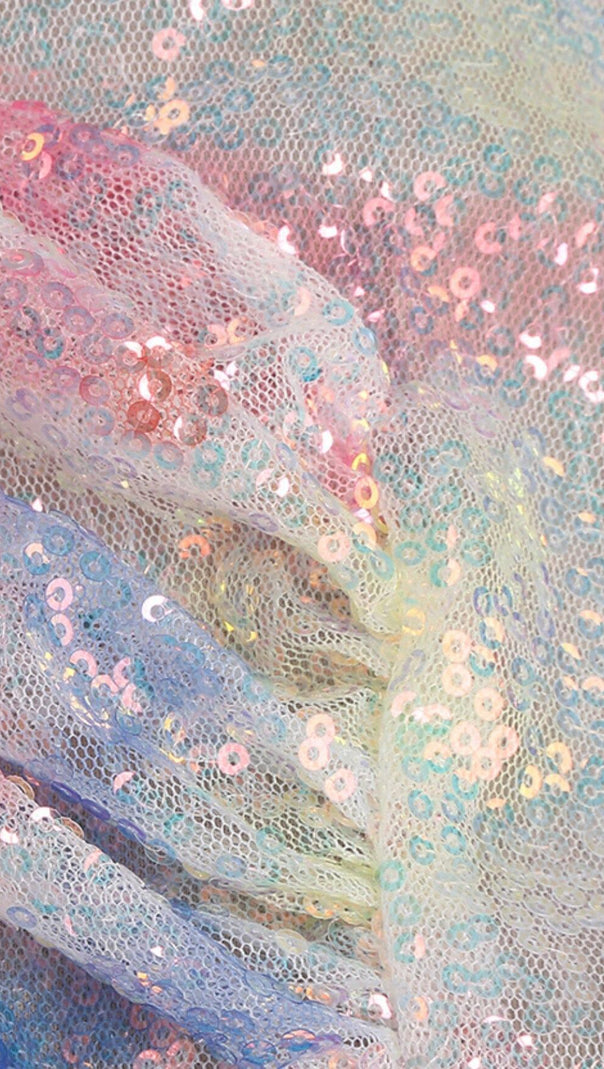 AIIZIE FEATHER SEQUIN MINI DRESS - product image